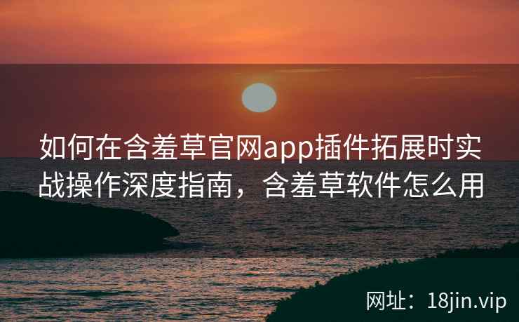 如何在含羞草官网app插件拓展时实战操作深度指南，含羞草软件怎么用