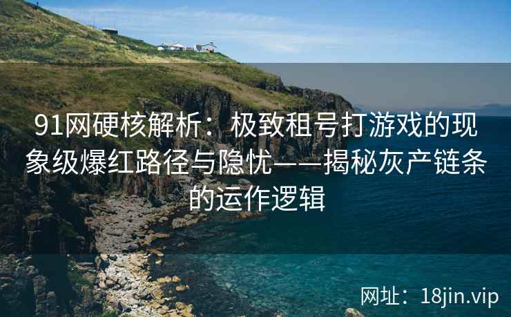 91网硬核解析：极致租号打游戏的现象级爆红路径与隐忧——揭秘灰产链条的运作逻辑