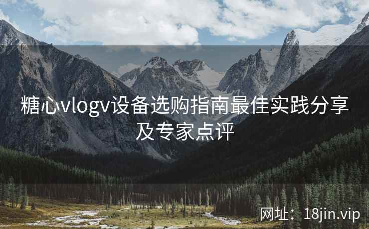 糖心vlogv设备选购指南最佳实践分享及专家点评