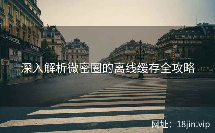 深入解析微密圈的离线缓存全攻略