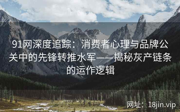 91网深度追踪：消费者心理与品牌公关中的先锋转推水军——揭秘灰产链条的运作逻辑  第2张