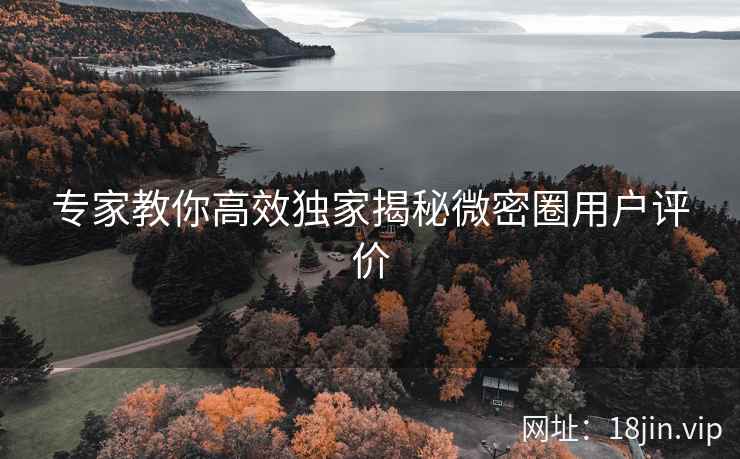 专家教你高效独家揭秘微密圈用户评价